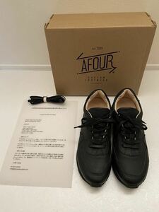 AFOUR size41(JP26,5/USmen8,5/UK8) Handcrafted in Saint-Petersburg,Russia Code Matt Black (KI)