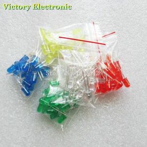 [ new goods ] luminescence diode 5mm LED 100 piece red blue green yellow white paper each 20 piece 