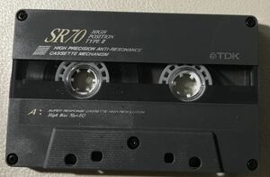カセットテープ TDK SR70 ハイポジ TYPEⅡ 爪あり