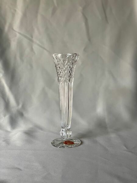 花瓶　ボヘミアングラス(7cm×23cm)