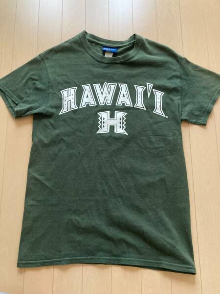 ハワイ購入古着！ハワイ大学オフィシャルTシャツ アメリカ USA HDM USDM HAWAII WARRIORS Mサイズ相当 MV Sport