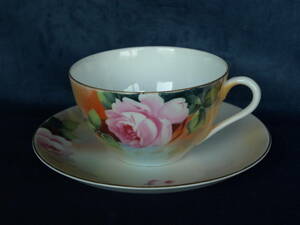 Old Noritake beautiful rose. * cup & saucer!.NO-5 beautiful goods!..:***