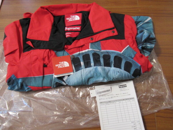 国内正規品 新品 未使用 FW19 Supreme The North Face Statue of Liberty Mountain Jacket Red Small シュプリーム ザ ノースフェイス