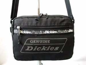 【O547】Dickies/ディッキーズ◇ショルダーバッグ　BK　斜め掛け　メッシュポケット　W26cm