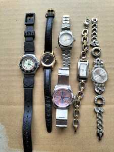 タグホイヤー、グッチ、ポールスミス、コーチ、swatch、セイコー5 レディース自動巻き、クォーツ腕時計　正規ブランド動作品セット