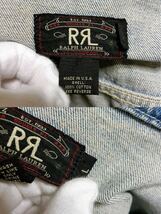 90s RRL DOUBLE RL ダブルアールエル USA製 デニムジャケット オールド ビンテージ ラルフローレン_画像10