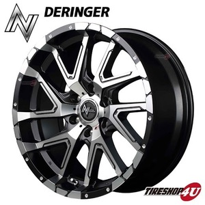 4本セット NITRO POWER DERINGER ナイトロパワー 17X6.5 6/139.7 ブラックポリッシュ MUDSTAR radial M/T MT 215/60R17 109/107 ハイエース