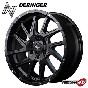 ヨコハマ4本セット NITRO POWER DERINGER ナイトロ 18X7.0J 5/114.3 7J ブラック ジオランダー G015 A/T 225/55R18 フォレスター デリカD5