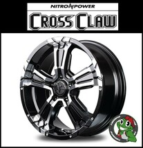 4本セット NITROPOWER クロスクロウ CROSS CLAW 17X7.0J 5/114.3 BKM MUDSTAR radial M/T 225/60R17 ホワイトレター デリカD5 フォレスター_画像2