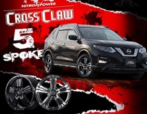 4本セット ナイトロパワー CROSS CLAW 16X7.0J 5/114.3 メタリック MONSTA マッドウォーリア 235/70R16 モンスタ M/T デリカD5 RAV4 50_画像6