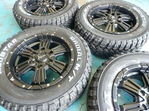 タイヤホイール4本セット送料無料 NITRO POWER CROSSCLAW 16X6.5J 6/139.7 MUDSTAR マッドスター M/T 215/65R16 ホワイトレター ハイエース