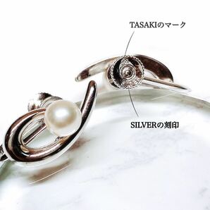 ■未使用品■TASAKI Silver あこや真珠 イヤリングの画像5