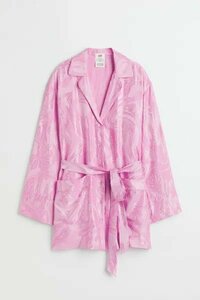 H&M ジャガードパターンシャツ サーキュラーデザイン