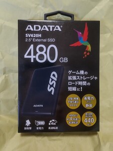 ADATA 外付けSSD 480GB ASV620H-480GC31-CTI 【新品未使用】