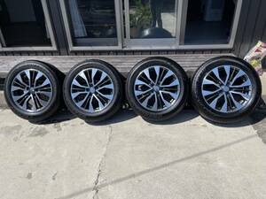 ホイール Autech 18×7j 45 PCD 5×114.3 5穴　18インチ　タイヤ　225/60r18 100h ダンロップ　dunlop 19年　4本セット