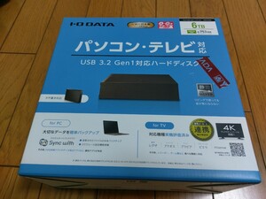 【保証あり・新品・納品書付】I-O DATA 外付けHDDハードディスク HDCX-UTL6K ★6TB アイ・オー・データ機器。