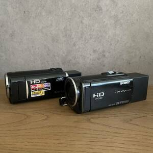送料無料 SONY/ソニー デジタルHDビデオカメラ HDR-CX170 2010年製/JVC ビデオカメラ Everio 2010年製 ジャンク まとめ