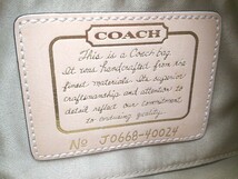 COACH コーチ ハンドバッグ シグネチャー　総柄　40024 シミ有り ベージュ レディース 1206000009039_画像5