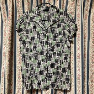 HYSTERICS Hysteric Glamour Skull pattern pab sleeve short sleeves shirt 