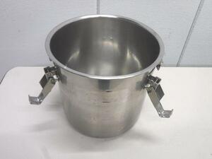 A418◆ステンレス製◆手付き食缶(蓋なし) φ21cm 栃木 宇都宮 中古 業務用 厨房機器