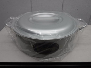 B2449* partition wa* aluminium out wheel saucepan φ39×H13cm Tochigi Utsunomiya used business use kitchen equipment 