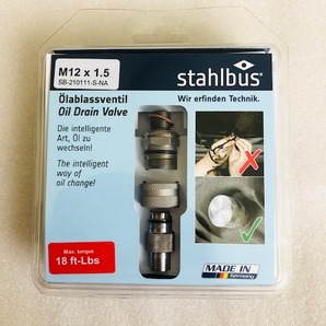 ホンダ用　STAHLBUS エンジンオイル簡易交換ドレインボルト　M12x1.5