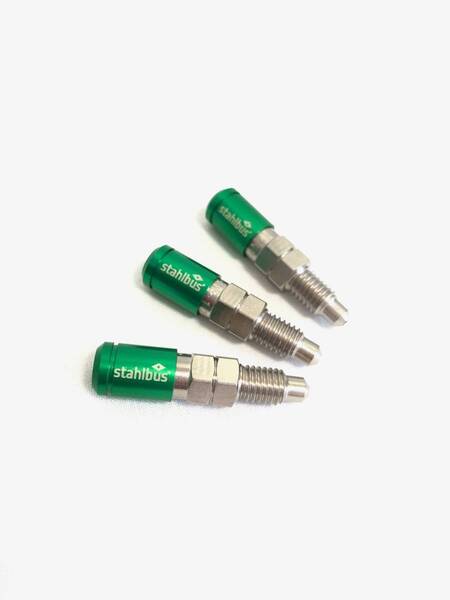 STAHLBUS ワンウェイバルブ内臓ブリーダーボルト M7x1,0x16mm (3個セット・ダストキャップ付)カワサキ Ninja 1000,Z 1000等用