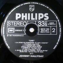 レコード〈LP〉ジョニー・アリディ（JOHNNY HALLYDAY）JOHNNY LIVE (2枚組)_画像7