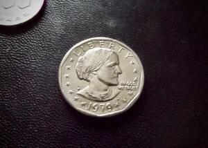 純未使用　1979年　スーザン　アンソニー　1ドル　　送料無料（8636）　USA貨幣　アメリカ　コイン　お金　　