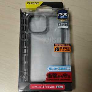 ◎ELECOM iPhone 13 Pro MAX 6.7inch 用 ZEROSHOCK グレー PM-A21DZEROFCGY