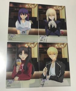 Fate/stay night Heaven's feel ufotable DINING A6クリアファイル セット 間桐桜 セイバー オルタ アーチャー ギルガメッシュ ランサー