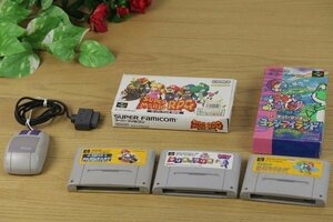 現状!! スーパーファミコン ゲームソフト５点セット（ヨッシーアイランド）（マリオRPG）（マリオカート）　管：Z4706