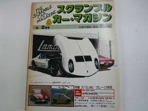 SCRAMBLE CAR MAGAZINE/1982-2 month number / Lamborghini Miura S