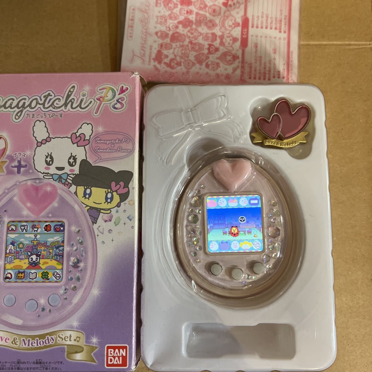 たまごっちピース ラブメロ セット Tamagotchi P's love & melody ver. たまごっちぴーす ピンク たまデコ