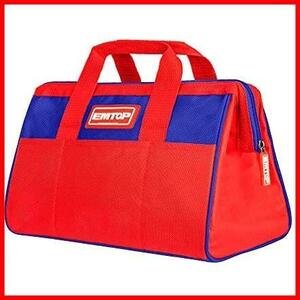 ★色:C型ツールバッグ/M★ EMTOP(イーエムトップ) ツールバッグ 工具用道具袋 工具バッグ 工具バッグ 大口収納 防水 赤いツールバッグ