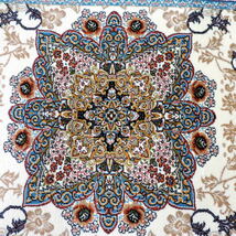 100万ノット/豪華な色柄ペルシャ柄絨毯 玄関マット カーペット ラグ 高密度 ウィルトン 織り ペルシャ絨毯の本場 イラン産 ＋滑り止め g16_画像5