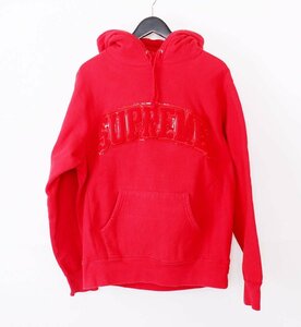 シュプリーム Supreme 17AW Patent Chenille Arc Logo Hooded Sweatshirt アークロゴ スウェット パーカー M プルオーバー フーディー /X