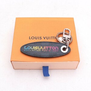 ルイヴィトン LOUIS VUITTON ポルトクレ・サーフ LV キーホルダー ブラック /T /X