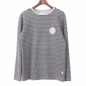 サタデーズニューヨークシティ SATURDAYS SURF NYC Stripe Long Sleeve TShirt 長袖Tシャツ ロンT Sサイズ グレー UT8223 /X