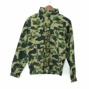 アベイシングエイプ A BATHING APE GORE-TEX 1STカモ ナイロンジャケット ゴアテックスジャケット カーキ XS /X