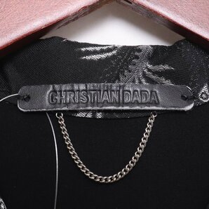 クリスチャンダダ CHRISTIAN DADA 15SS 刺繍開襟 半袖 シャツ ブラック サイズ46 / J /Xの画像3