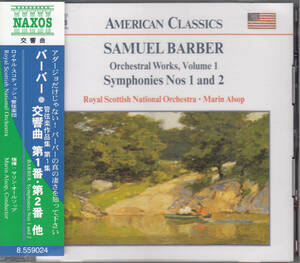 ◆送料無料◆バーバー：交響曲第1番、第2番、序曲「悪口学校」他～マリン・オールソップ、ロイヤル・スコティッシュ管 L5727
