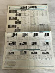 レトロオーディオカタログ 1983年2月 パイオニア Pioneer　