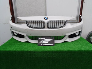 K4393vc BMW純正 4シリーズ F32 F33 F36 Mスポーツ フロントバンパー バンパーグリル付 15857711 ホワイト