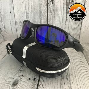 スポーツタイプサングラス偏光・UV400 サイクリング　ゴルフ　運転　ブルー