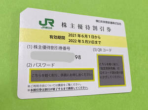 JR東株主優待割引券　使用期限2022年5月