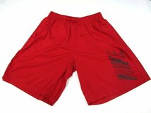V0521：NIKE ナイキ パンツ/赤/XL メンズ ショートパンツ ショーツ スポーツウェア 半ズボン：35_画像1