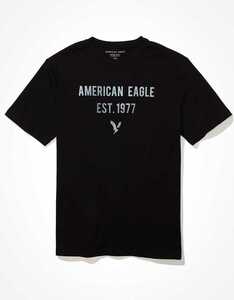 * 1点のみ * 正規品 アメリカンイーグル Tシャツ AE Super Soft Graphic T-Shirt L / Black *