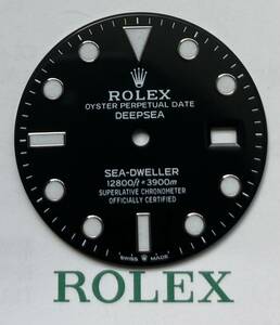 未使用 純正品 126660 ディープシー シードゥエラー 文字盤 ロレックス ダイヤル ROLEX DEEPSEA SEA-DWELLER dial unused