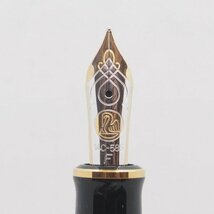 ▼0.03 Pelikan / ペリカン 万年筆 ＜ M600 ブラック ＞ 細字 F 14金 吸入式_画像4